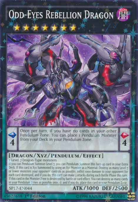Odd-Eyes Rebellion Dragon, Star Pack Battle Royal · SP17-EN044