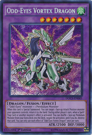 Odd-Eyes Vortex Dragon, Dimension of Chaos Sneak Peek Participation Card · DOCS-EN045