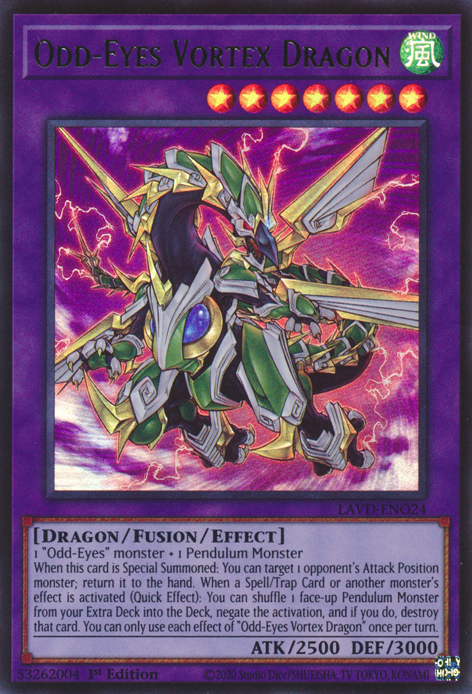 Odd-Eyes Vortex Dragon, Legendary Arc-V Decks · LAVD-ENO24