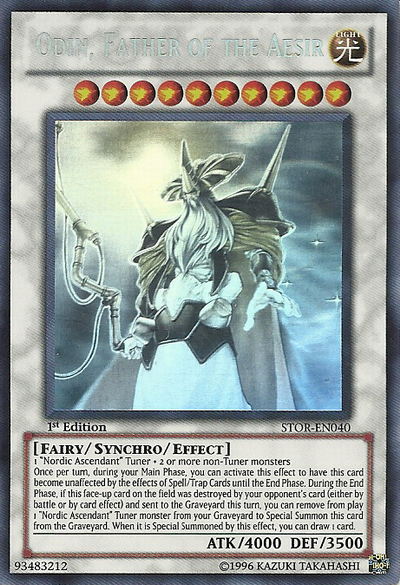 Odin, Father of the Aesir, Storm of Ragnarok Sneak Peek Participation Card · STOR-EN040