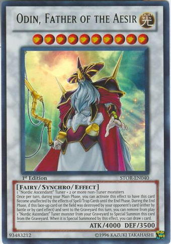Odin, Father of the Aesir, Storm of Ragnarok Sneak Peek Participation Card · STOR-EN040