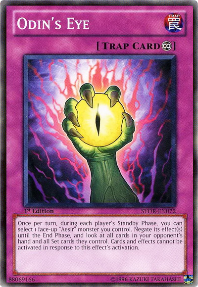 Odin's Eye, Storm of Ragnarok Sneak Peek Participation Card · STOR-EN072