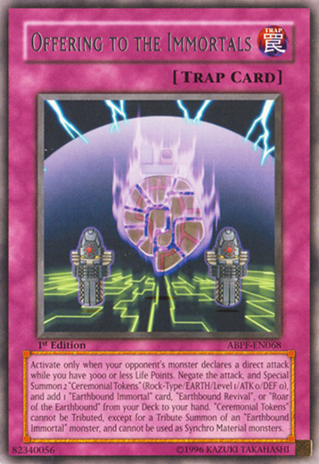 Offering to the Immortals, Absolute Powerforce Sneak Peek Participation Card · ABPF-EN068