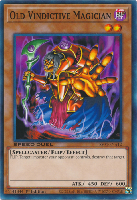 Old Vindictive Magician, Speed Duel Starter Decks: Match of the Millennium · SS04-ENA12