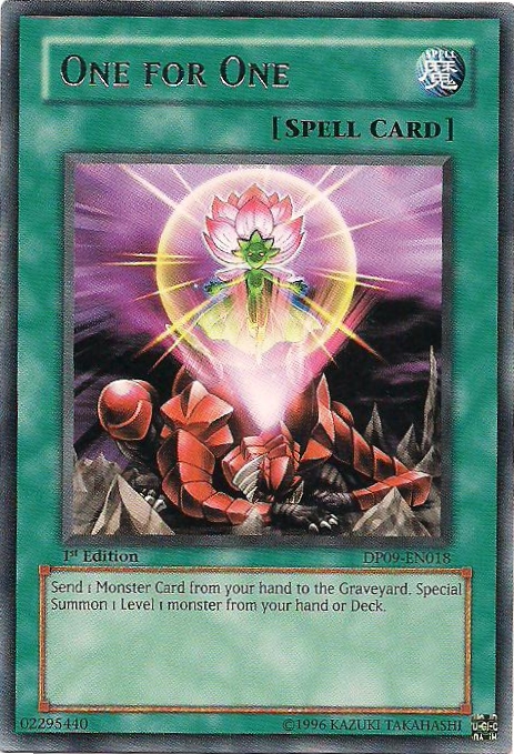 One for One, Duelist Pack: Yusei 2 · DP09-EN018