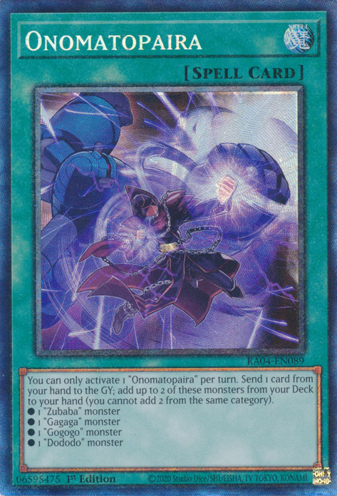 Onomatopaira, Quarter Century Stampede · RA04-EN089