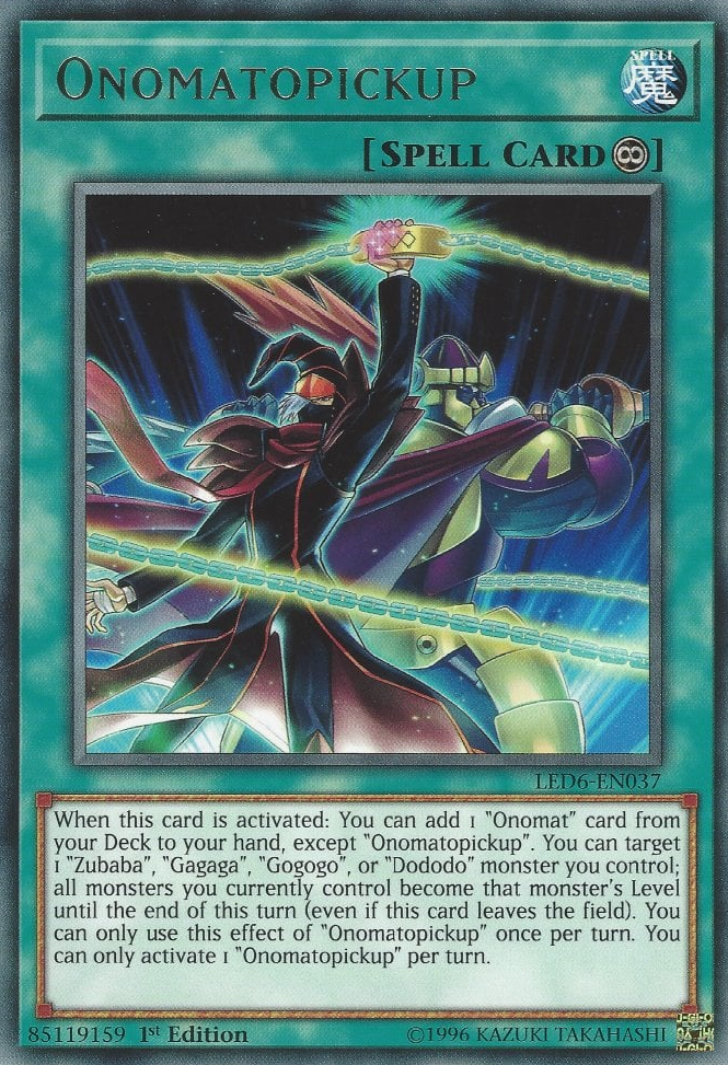 Onomatopickup, Legendary Duelists: Magical Hero · LED6-EN037