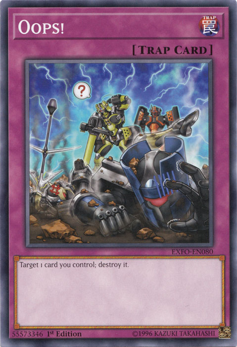 Oops!, Extreme Force Sneak Peek Participation Card · EXFO-EN080
