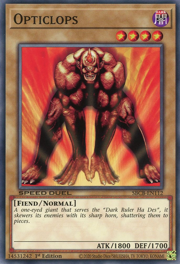 Opticlops, Speed Duel: Battle City Box · SBCB-EN112