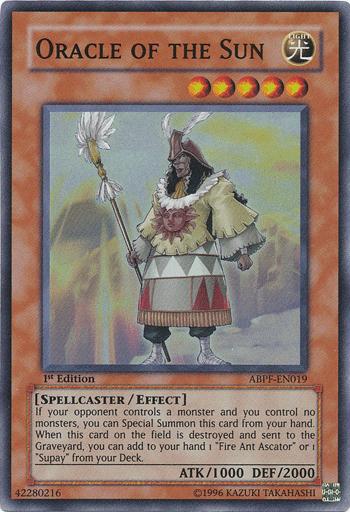Oracle of the Sun, Absolute Powerforce Sneak Peek Participation Card · ABPF-EN019