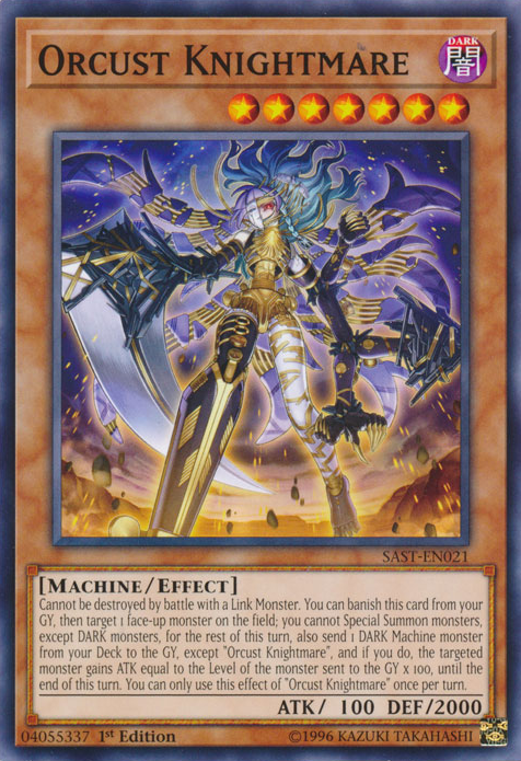 Orcust Knightmare, Savage Strike Sneak Peek Participation Card · SAST-EN021