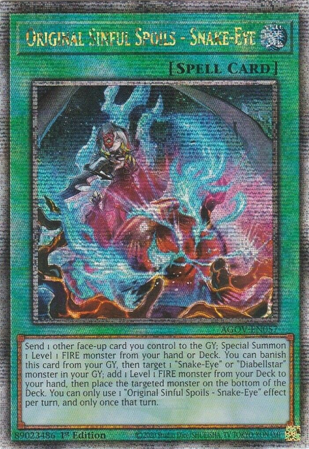 Original Sinful Spoils - Snake-Eye, Age of Overlord · AGOV-EN057