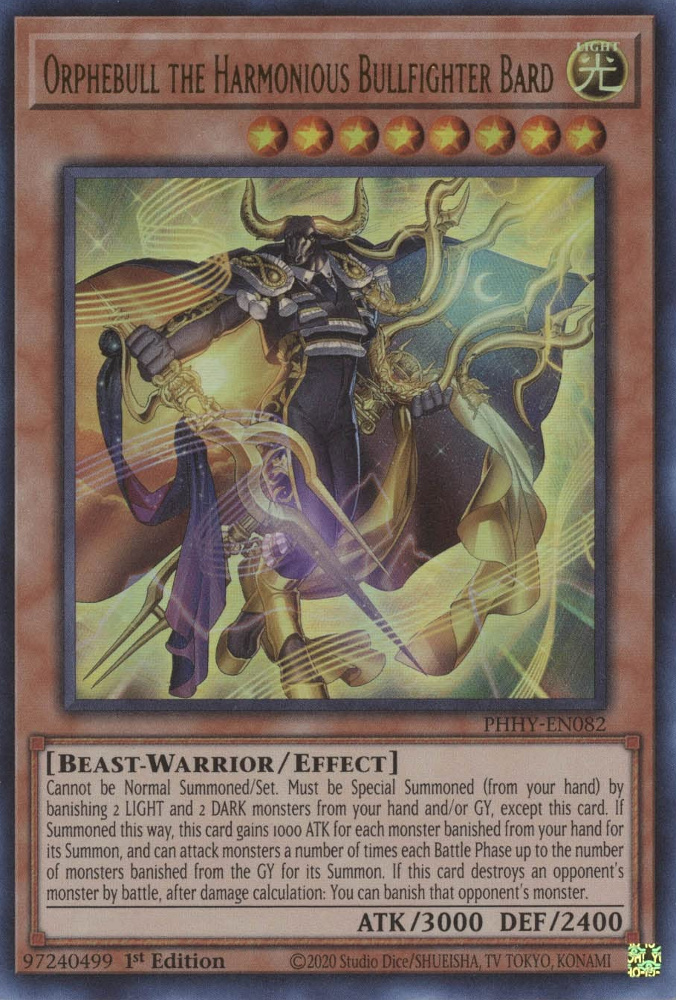 Orphebull the Harmonious Bullfighter Bard, Photon Hypernova · PHHY-EN082