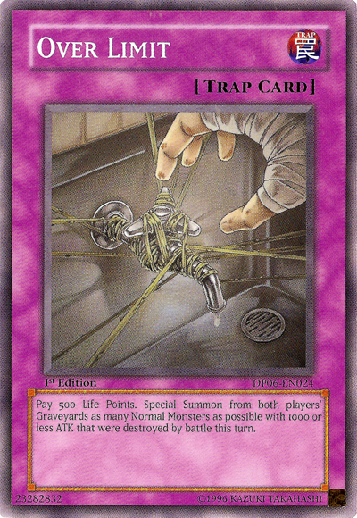 Over Limit, Duelist Pack: Jaden Yuki 3 · DP06-EN024