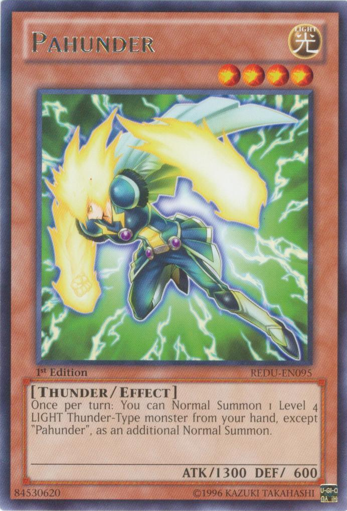 Pahunder, Return of the Duelist Sneak Peek Participation Card · REDU-EN095