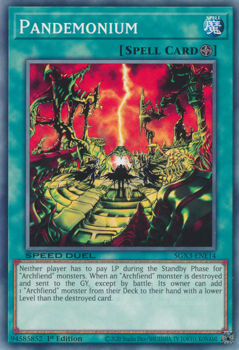 Pandemonium, Speed Duel GX: Duelists of Shadows · SGX3-ENE14