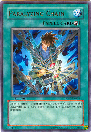 Paralyzing Chain, Crossroads of Chaos Sneak Peek Participation Card · CSOC-EN054