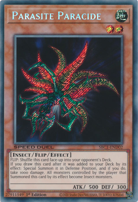 Parasite Paracide, Speed Duel: Streets of Battle City · SBC1-END02