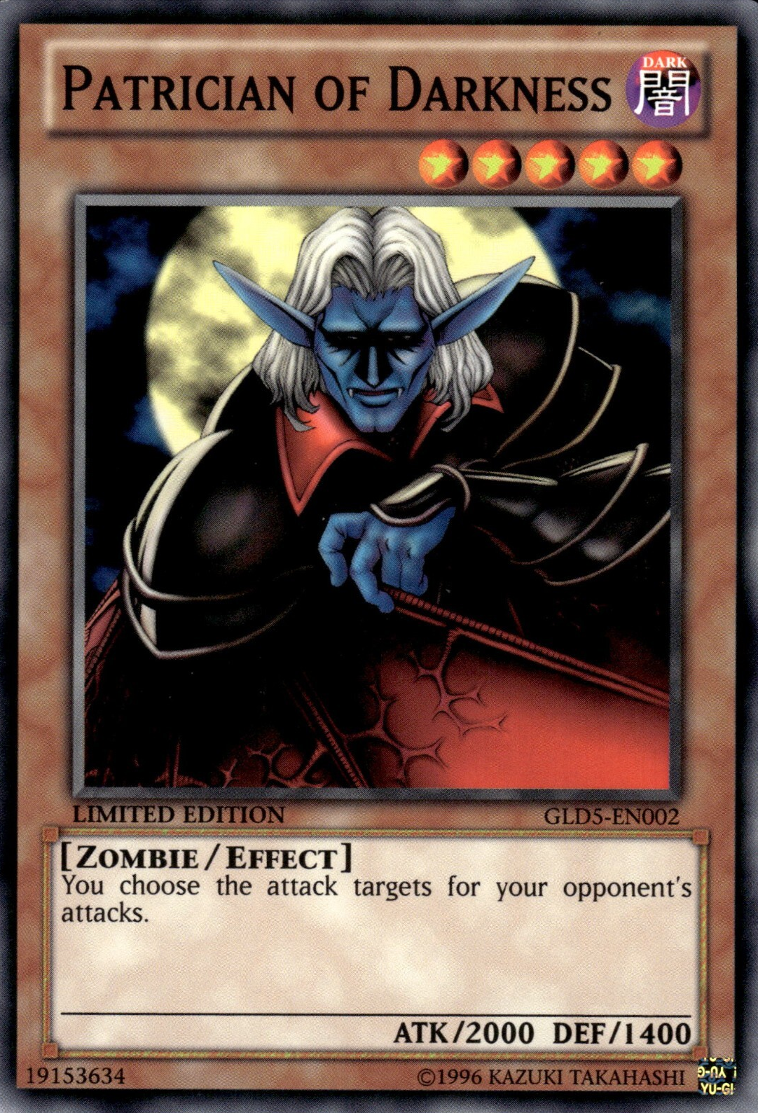 Patrician of Darkness, Gold Series: Haunted Mine · GLD5-EN002