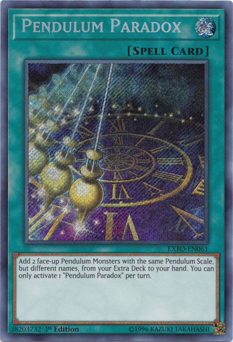 Pendulum Paradox, Extreme Force Sneak Peek Participation Card · EXFO-EN061