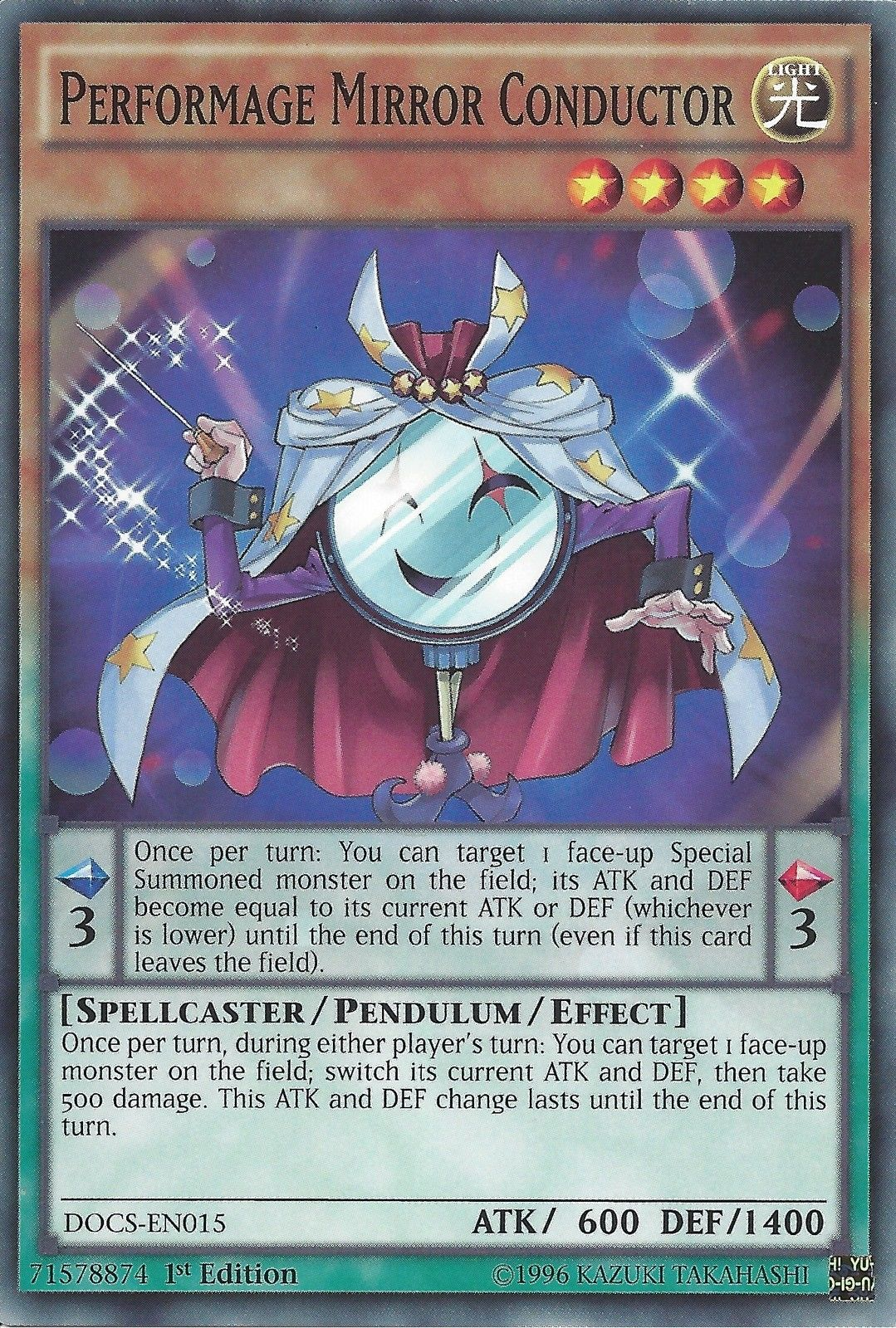 Performage Mirror Conductor, Dimension of Chaos Sneak Peek Participation Card · DOCS-EN015