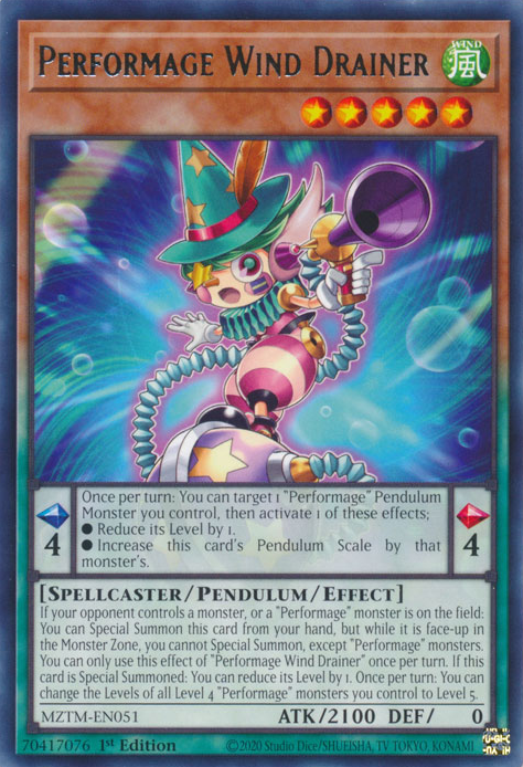 Performage Wind Drainer, Maze of the Master · MZTM-EN051