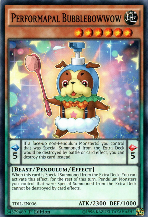 Performapal Bubblebowwow, The Dark Illusion Sneak Peek Participation Card · TDIL-EN006