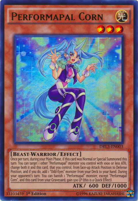 Performapal Corn, Dragons of Legend: Unleashed · DRL3-EN003