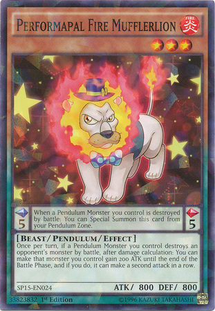 Performapal Fire Mufflerlion, Star Pack ARC-V · SP15-EN024