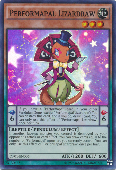 Performapal Lizardraw, OTS Tournament Pack 1 · OP01-EN006