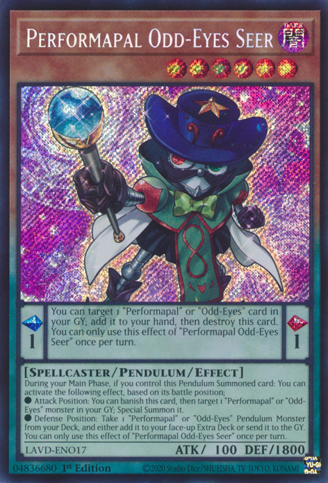 Performapal Odd-Eyes Seer, Legendary Arc-V Decks · LAVD-ENO17