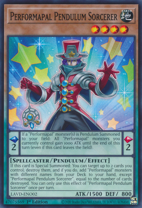 Performapal Pendulum Sorcerer, Legendary Arc-V Decks · LAVD-ENO02