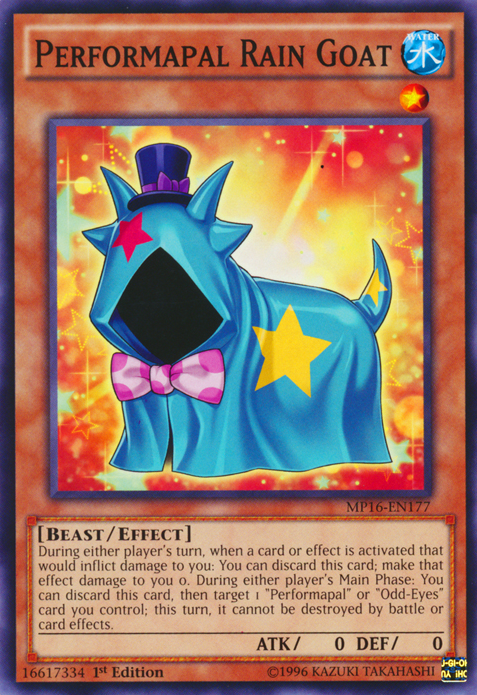 Performapal Rain Goat, 2016 Mega-Tin Mega Pack · MP16-EN177