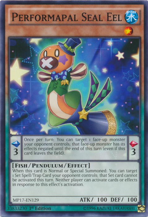 Performapal Seal Eel, 2017 Mega-Tin Mega Pack · MP17-EN129
