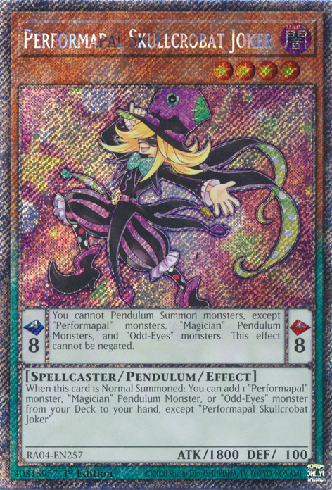 Performapal Skullcrobat Joker, Quarter Century Stampede · RA04-EN257