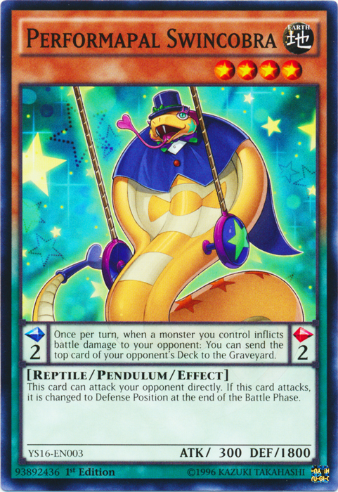 Performapal Swincobra, Starter Deck: Yuya · YS16-EN003
