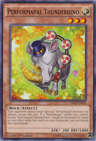Performapal Thunderhino, Crossed Souls Sneak Peek Participation Card · CROS-EN096
