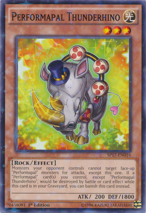 Performapal Thunderhino, Star Pack Battle Royal · SP17-EN016