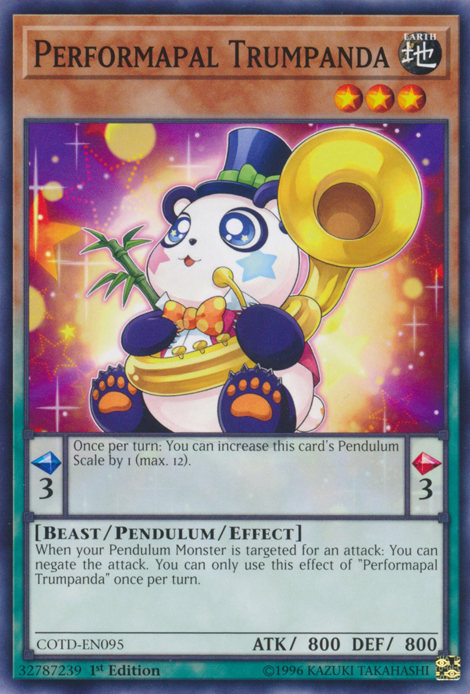 Performapal Trumpanda, Code of the Duelist Sneak Peek Participation Card · COTD-EN095