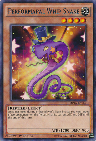 Performapal Whip Snake, 2015 Mega-Tin Mega Pack · MP15-EN062