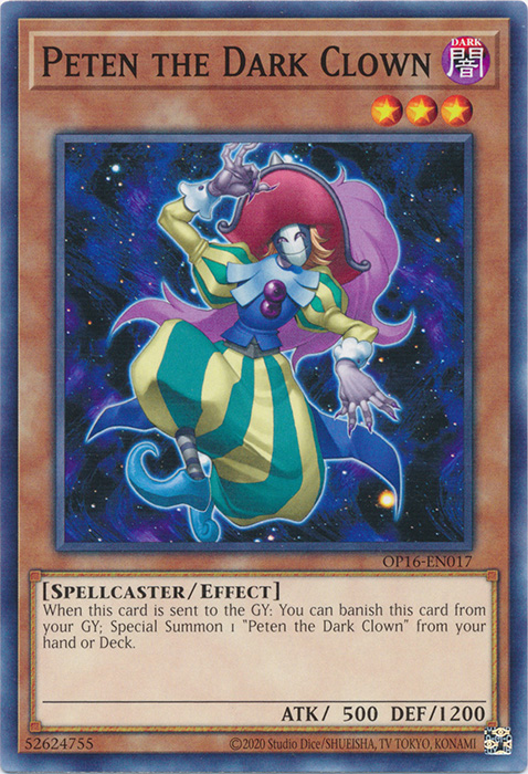 Peten the Dark Clown, OTS Tournament Pack 16 · OP16-EN017