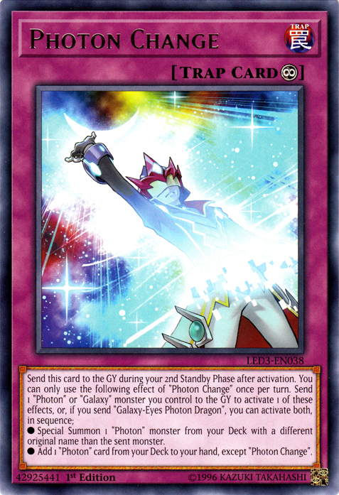 Photon Change, Legendary Duelists: White Dragon Abyss · LED3-EN038