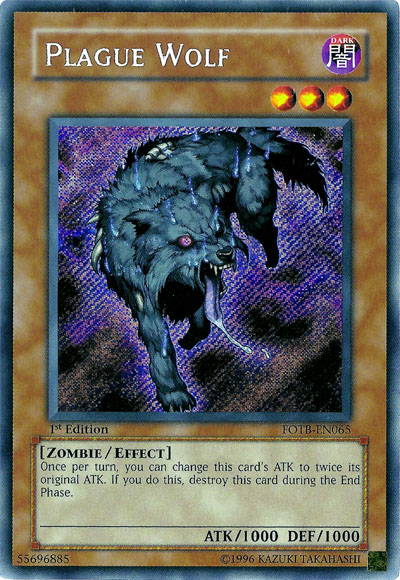 Plague Wolf, Force of the Breaker Sneak Peek Participation Card · FOTB-EN065