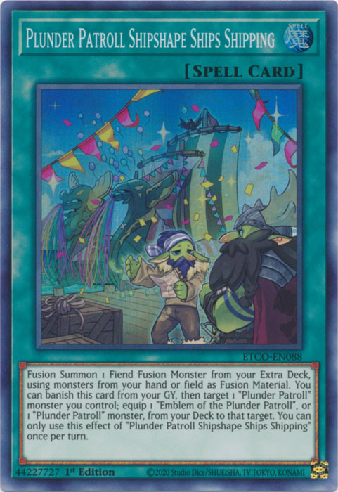 Plunder Patroll Shipshape Ships Shipping, Eternity Code Premiere! promotional card · ETCO-EN088