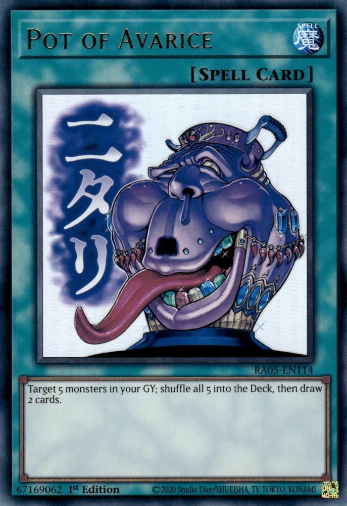 Pot of Avarice, Rarity Collection 5 · RA05-EN114