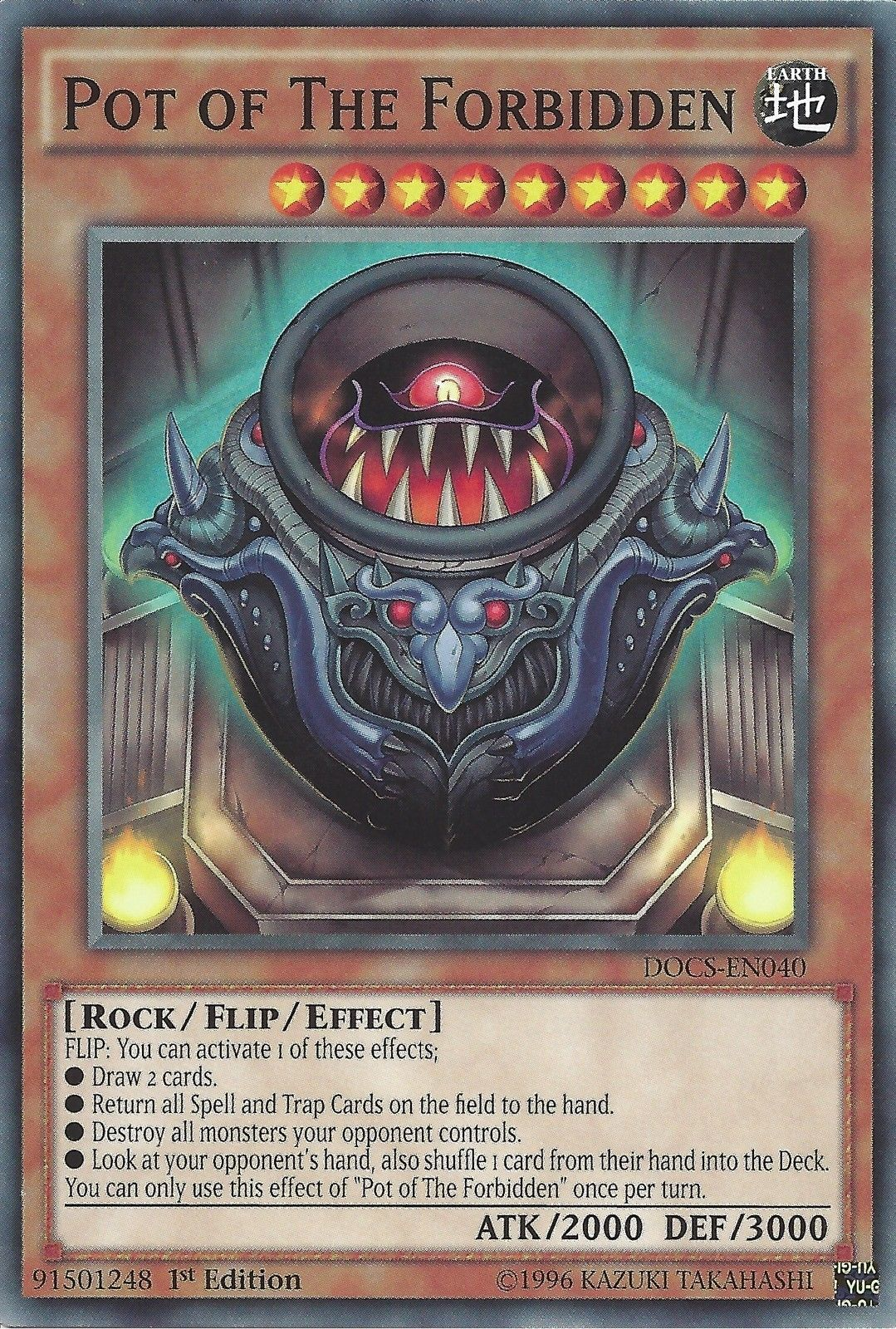 Pot of The Forbidden, Dimension of Chaos Sneak Peek Participation Card · DOCS-EN040