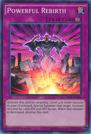 Powerful Rebirth, Crossed Souls Sneak Peek Participation Card · CROS-EN093