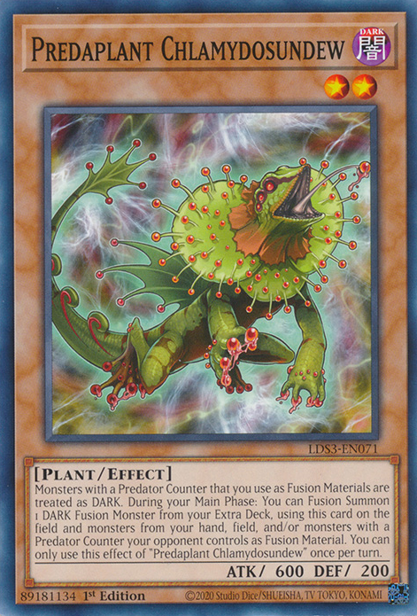 Predaplant Chlamydosundew, Legendary Duelists: Season 3 · LDS3-EN071
