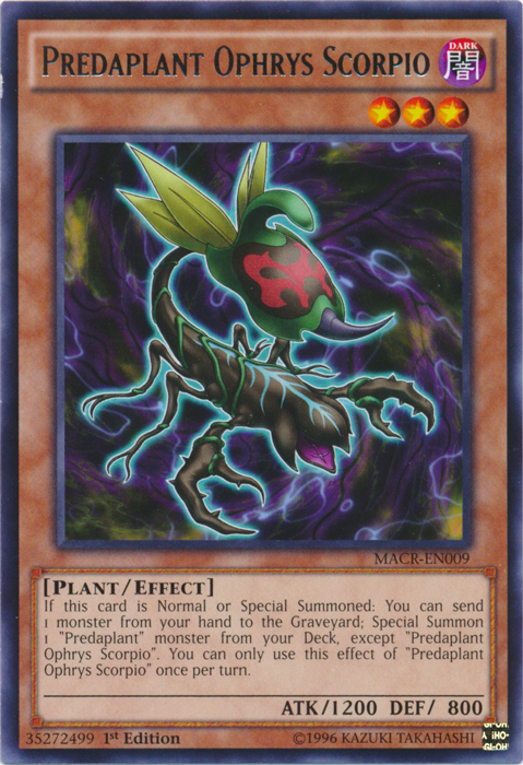 Predaplant Ophrys Scorpio, Maximum Crisis Sneak Peek Participation Card · MACR-EN009