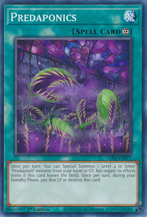 Predaponics, Legendary Duelists: Season 3 · LDS3-EN077